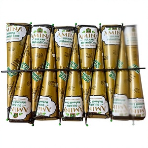 Cônes de henné 100% naturels, couleur marron |   Pâte de Mehndi Liquide Végétale Imperméable pour Peinture Corporelle et Art Temporaires - Product Image 1