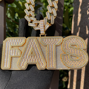 จี้เพชรโมอิสซาไนต์แบบกำหนดเอง สไตล์ฮิปฮอป VVS ประดับเพชรเต็มตัว  จี้ตัวอักษรเงินแท้ 925  จี้เพชรโมอิสซาไนต์สั่งทำ - Product Image 4