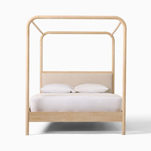 Juego de Dormitorio de Lujo Estilo Francés, Estructura de Cama Diván de Madera de Teca con Diseño de Dosel - Baila - Product Image 3