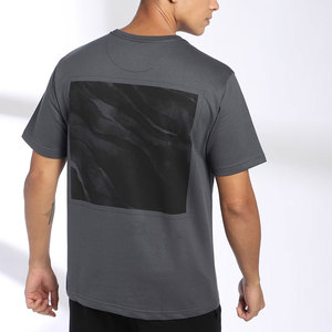 T-shirts décontractés légers 100 % coton pour hommes et femmes, coupe oversize, couleur unie, impression personnalisée, style streetwear, sportif - Product Image 4