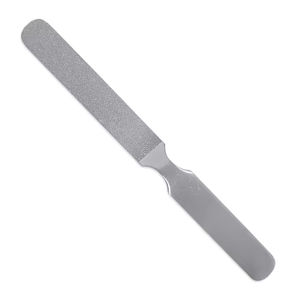 Lime à ongles mini en acier inoxydable à motif droit personnalisé, grain 100/180, format voyage avec étui de protection - Product Image 3