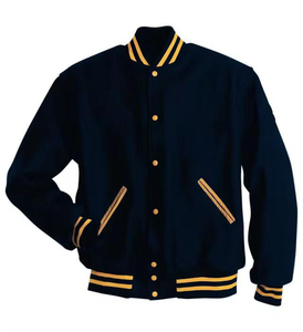 Premium Quality Eco-Friendly Crew Neck Letterman Baseball College <b>Bomber</b> Puffer <b>Jacket</b> Polyester/Cotton Casual <b>Summer</b> Season - Product Image 1