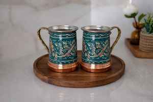 Tazas de Cerveza Metálicas Hechas a Mano, Ecológicas, para Moscow Mule, Reutilizables, Antiderrames, 400 ml, Diseño Clásico, para Bar y Hogar - Product Image 6