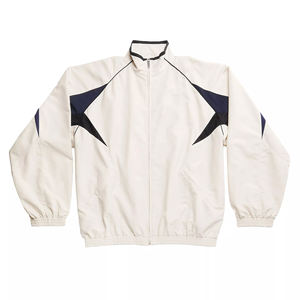 Chaqueta Deportiva Cortavientos con Logotipo Personalizado al por Mayor, Chaqueta Deportiva Cortavientos de Nailon Extra Grande con Cierre para Hombre - Product Image 2