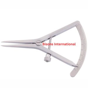 คาลิปเปอร์คาสโตรวีโฮความแม่นยำสูง BISONS ขนาด 9 ซม. ทำจากสแตนเลสสตีล เครื่องมือผ่าตัดตาสำหรับการวัดสายตาผู้มีภาวะตาเหล - Product Image 3