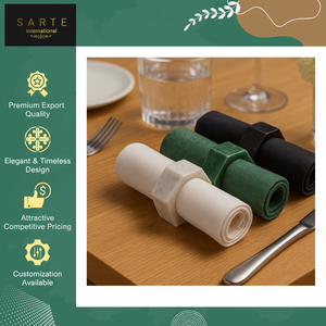 Best Handcrafted <b>Table</b> Decor High Quality White Marble Eco-Friendly Durable Luxury Wedding Napkin Rings Set at <b>Low</b> Price - Product Image 6