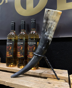 Viking Style Buffalo Horn Beer <b>Mug</b> with <b>Holders</b> Party Collection Agate Set Drinking Horn - Product Image 2