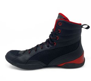Chaussures de boxe Rival noires et rouges en maille et cuir, à fermeture auto-agrippante, respirantes, montantes, pour l'entraînement, avec adhérence toutes saisons, souples et personnalisables - Product Image 4
