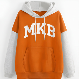 เสื้อฮู้ดสีเหลืองมัสตาร์ด ยูนิเซ็กซ์ แขนเสื้อแบบแร็กแลน คอวี มีกระเป๋า ระบายอากาศได้ดี เป็นมิตรกับสิ่งแวดล้อม กันลม บุผ้าฟลีซ 310 กรัม - Product Image 6