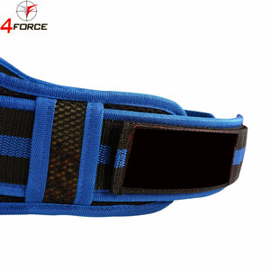Ceinture de musculation en néoprène réglable avec fermeture auto-agrippante, ceinture de gym rembourrée pour l'entraînement de force, les squats et les soulevés de terre - Product Image 6