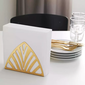 Factory Direct Supply Brass napkin holder For luxury hotel Restaurant Dinnerware Tissue organizer Holder At <b>Cheap</b> Price - Product Image 1