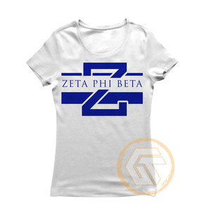 Camiseta de Algodón Personalizada al por Mayor de Zeta Phi Beta, Ropa de Sororidad Fina para Mujer, Fraternidad, Lisa, Teñida, de Alta Calidad y Transpirable - Product Image 4