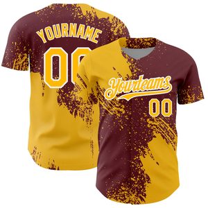 Custom Yourteams Baseball Jersey Sublimated Print Breathable Short Sleeve Unisex Adult Team Name Number Front Back Design - Product Image 1