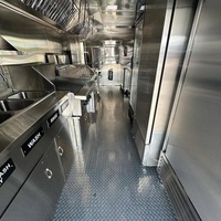 Remorque alimentaire mobile en acier inoxydable de 16 pieds avec cuisine complète, résistante à la rouille, capacité personnalisable pour la restauration rapide et le barbecue