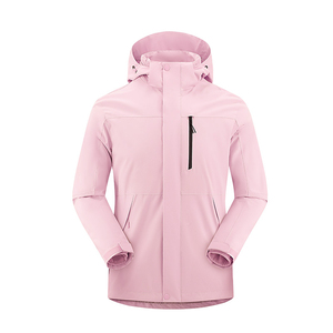 Blouson matelassé à capuche pour homme, color-block, imperméable, fermeture éclair, col montant, coupe classique, style sportif hiver, extérieur en polyester - Product Image 3