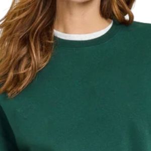 <b>Women</b> Everyday <b>Fleece</b> Sweatshirts Loose Fit Crew Neck Pullover Long Sleeve Warm Casual <b>Top</b> Comfortable Streetwear Winter - Product Image 3