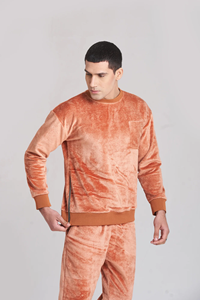 Fabricante de Chándales Personalizados de Alta Calidad, Chaquetas y Pantalones de Terciopelo Reflectantes 3M, Chándal de Dos Piezas para Hombre - Product Image 2