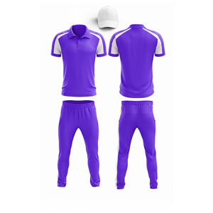 Maillot et pantalon de cricket professionnels en sublimation |   Tenue complète d'équipe de cricket pour hommes, femmes et jeunes : polo et pantalon - Product Image 4