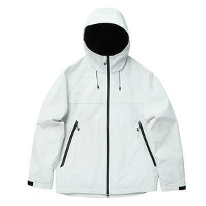 <b>Men's</b> Hooded Puffer <b>Jacket</b> Waterproof Polyester Fleece Lining Zipper Closure Casual Winter Coat Solid Black Front Logo Design - Product Image 3
