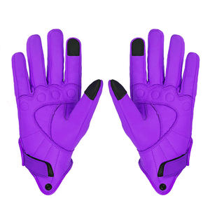Guantes de Motocross de Cuero con Logotipo Personalizado al por Mayor, Guantes de Motocicleta con Protección de Pantalla Táctil para Paseos en Moto al Aire Libre - Product Image 3