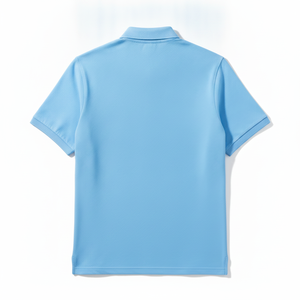 เสื้อโปโลผู้ชายสีฟ้าสดใส สไตล์สตรีทแวร์ แขนครึ่งตัว น้ำหนักเบา ไซส์ใหญ่ ราคาประหยัด - Product Image 4