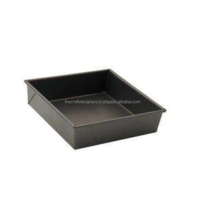 Bandeja para hornear ligera de aluminio grueso hecha a mano de alta calidad, bandeja para Pizza Detroit, Cupcakes, galletas, utensilios para hornear, bandeja de Metal esmaltada negra - Product Image 1