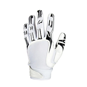 Youth Adult Football <b>Gloves</b> Non-Slip Grip <b>Moisture</b>-Wicking Fabric Flexible Fingers Lace-Up Closure Custom Logo Outdoor Sports - Product Image 1