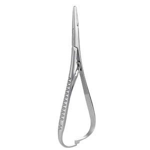 Pince Mathieu orthodontique pour élastiques, courbée et droite, pour la pose de ligatures – Outils d'orthodontie et de dentisterie - Product Image 1