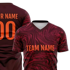 Camiseta de fútbol transpirable con diseño de sublimación impreso a medida, venta directa de fábrica, camiseta de fútbol personalizada para hombre en grandes cantidades - Product Image 5