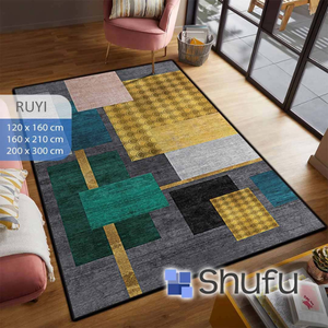 พรมผ้าสักหลาดพรีเมี่ยมเป็นมิตรต่อสิ่งแวดล้อมเนื้อนุ่มและนุ่มสบายกันลื่นกันแพ้ลายแอบสแตรกต์ - Product Image 2