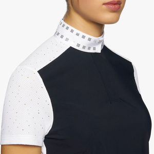 Chemise de compétition équestre de haute qualité, extensible dans 4 directions, en tissu technique doux au toucher, idéale pour la compétition et les spectacles. - Product Image 2