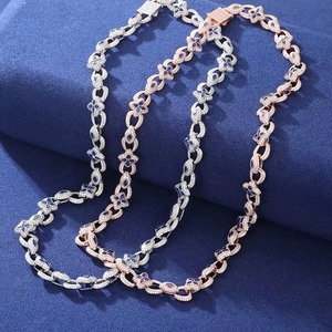 สร้อยคอดอกไม้ตามีแนวโน้มจี้และเสน่ห์เครื่องประดับโรเดียมชุบเงินแท้ - Product Image 2