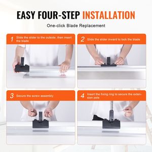 Spatola Professionale da 48 Pollici per Stuccatura Cartongesso in Acciaio Inossidabile con Corpo in Lega di Alluminio per Lisciare Strati di Stucco - Product Image 5