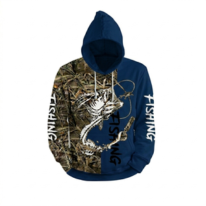 Haut de gamme pour la pêche : Sweat à capuche personnalisé sublimé à manches longues, conçu pour les activités extérieures extrêmes - Product Image 1