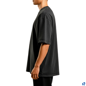 เสื้อยืดโอเวอร์ไซส์ผู้ชาย ผ้าซักแล้ว 220 GSM ผ้าฝ้าย 100% พรีเมียม หนานุ่ม เป็นมิตรกับสิ่งแวดล้อม ระบายอากาศได้ดี สตรีทแวร์ ผลิตจากโรงงาน - Product Image 3