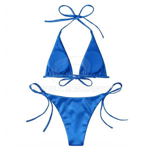 Conjunto de Bikini de Moda para Mujer de Alta Calidad, Impresión Personalizada, Dos Piezas, Secado Rápido, Material Transpirable y Elástico, Personalizable para la Playa - Product Image 2