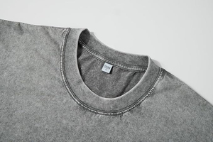 T-shirts pour hommes en coton 100% 300 g/m², col rond, imprimé léopard, formels, surdimensionnés, écologiques, respirants, manches régulières - Product Image 4