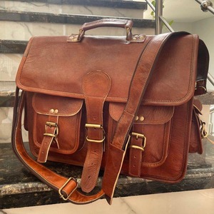 Sac messager en cuir, prix de gros, élégant, pour homme, sac à bandoulière pour ordinateur portable, pour le bureau, les voyages et les affaires - Product Image 1