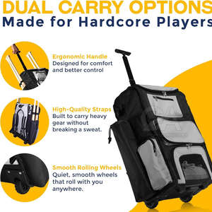 Sac à dos de baseball extra large Bagnex 600D 50-70L unisexe antichoc pour équipement de batte avec logo personnalisé pour l'entraînement et les tournois - Product Image 3