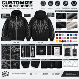 Sweat à capuche d'hiver streetwear gothique coupe classique motif crânes et papillons noir zippé graphique à pointes polyester/coton français - Product Image 6