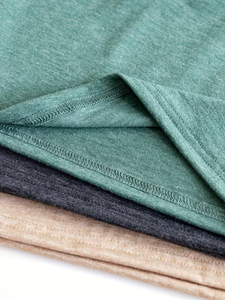 Boys Short Sleeve Knitted Cotton Solid Color Round Neck Casual T-Shirt - Product Image 6