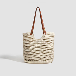 Hot Summer Eco-Friendly Seagrass <b>Bag</b> Paper Straw <b>String</b> Travel Beach <b>Bag</b> Handmade Beach Straw Woven Handbags for Women - Product Image 3