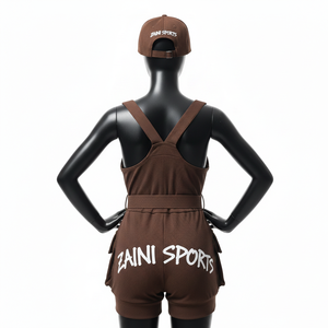 Maillot de bain une pièce côtelé en nylon et élasthanne pour femme avec poches cargo et ceinture, personnalisable avec logo - Product Image 2