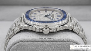 Reloj de Lujo para Hombre Petek Philippee, 39 mm, Redondo, Analógico, Mecánico, con Diamantes, Cristal de Zafiro, Acero Inoxidable, Cierre Desplegable - Product Image 3