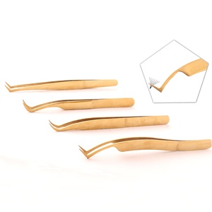 Meilleure vente pince à cils antidérapante de haute précision avec logo personnalisé pointe facile prix - Product Image 4