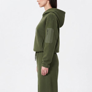 Conjunto de chándal para mujer al por mayor, personalizado, moderno, para invierno, ropa deportiva con capucha, conjunto holgado y a la moda para mujer - Product Image 6