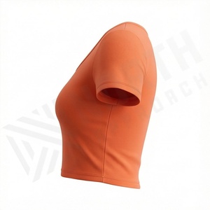 Camisetas Cortas para Mujer, Estilo Urbano, Manga Corta, Personalizadas, 100% Algodón Premium, Ropa Casual Moderna - Product Image 3