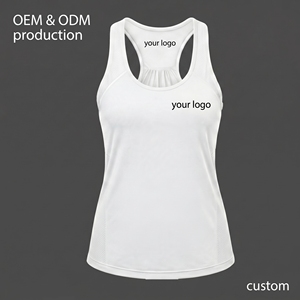 Débardeur de pickleball personnalisé pour femme avec logo, dos nageur, anti-humidité, ajusté, sans manches, vêtement de sport toutes saisons, OEM ODM - Product Image 5