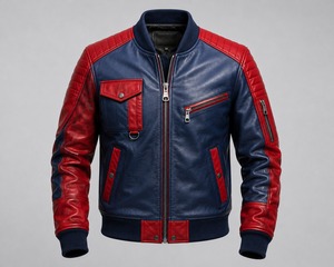 Veste en cuir pour homme 100% cuir naturel de qualité supérieure, anti-rides, confortable, respirante, à prix avantageux - Product Image 4