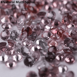 Venta al por mayor de espinela natural multicolor facetada de forma redonda, piedra preciosa suelta para la fabricación de joyas, tamaño pequeño de 1 mm a 3 mm. - Product Image 3